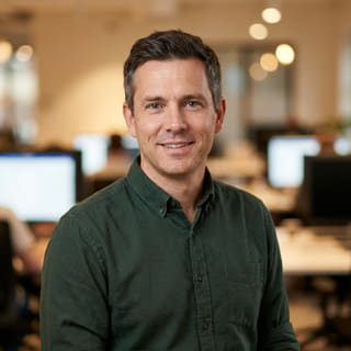 Daniel Carter, listed as Chief Technology Officer at Vestavance, shown in a profile photo